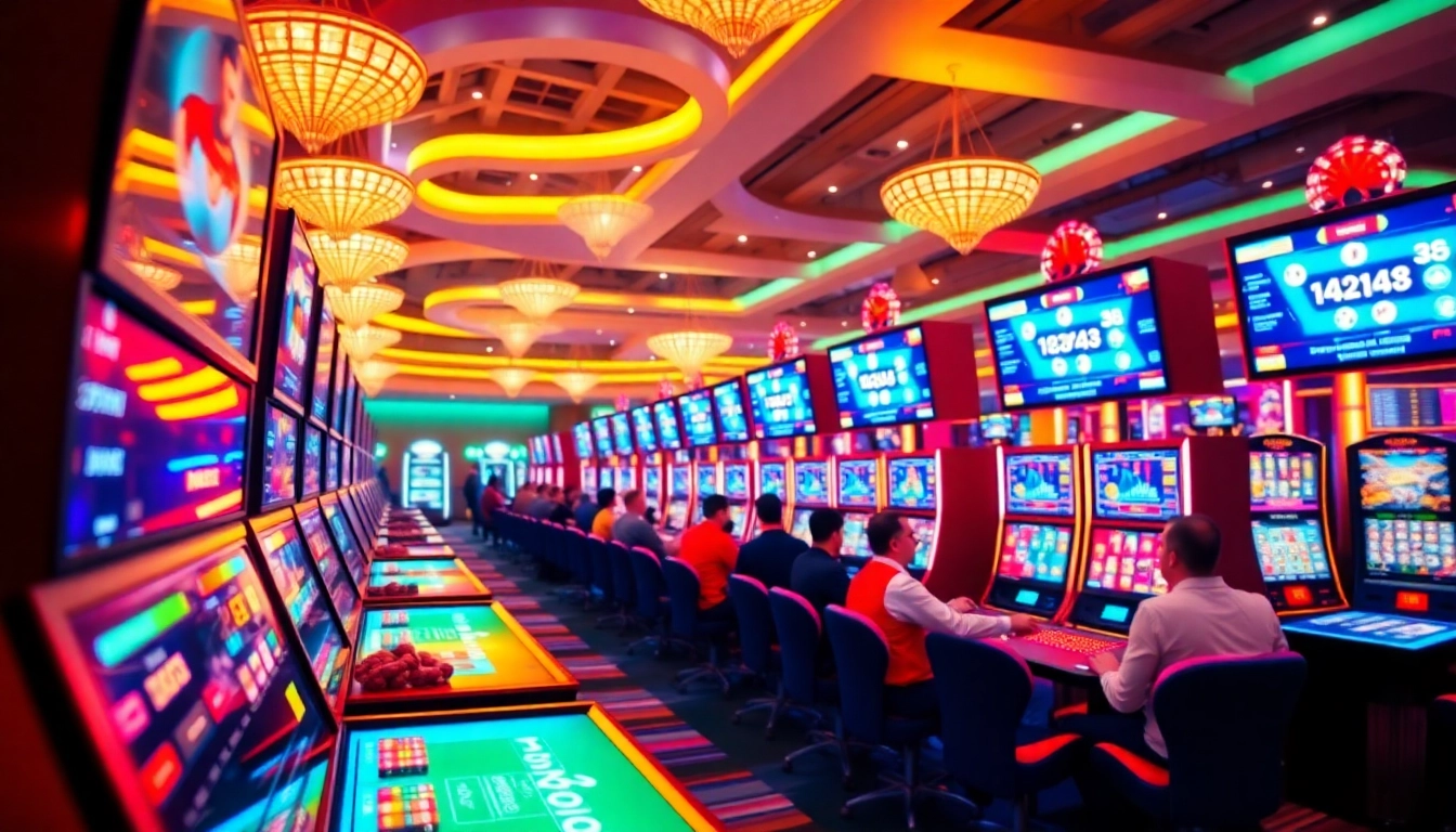 Engaging online casino interface highlighting ck4444 bet with colorful slot reels and betting options for players.