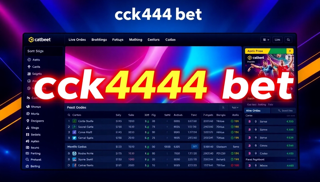 Engage in ck4444 bet with a dynamic sportsbook platform showcasing live odds, betting slips, and vibrant visuals, enticing users to place bets confidently.