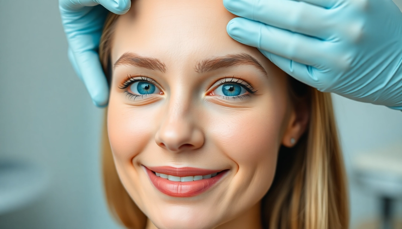 Expert performing Oberlidstraffung Zürich to enhance a natural, youthful eye appearance with a focus on precision and care.